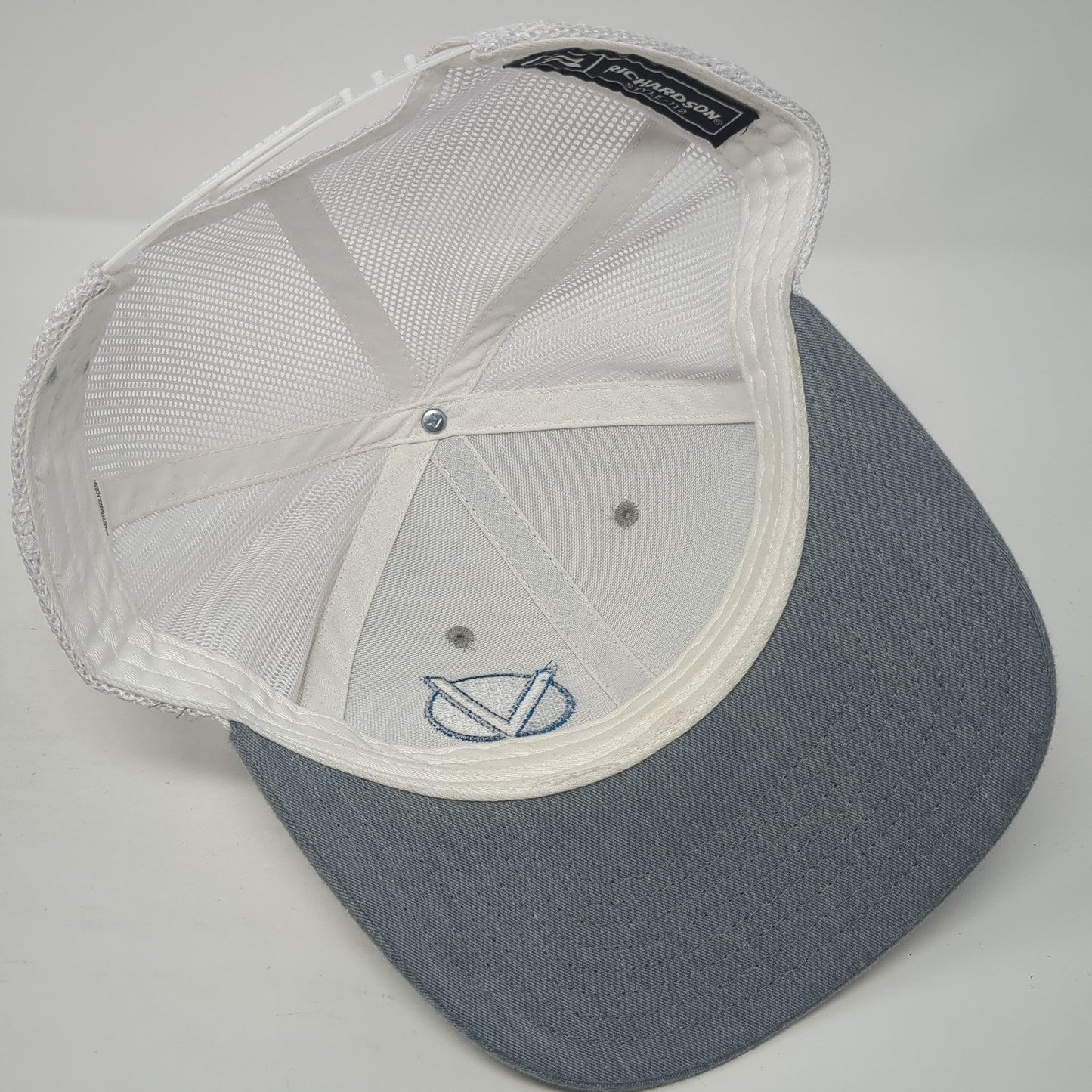 Valor ID Snapback Trucker Hat Gray One Size Adjustable Mesh Back Richardson