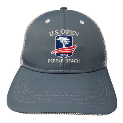 U.S. Open 2019 Pebble Beach Strapback Hat Gray Classic Cut Embroidered