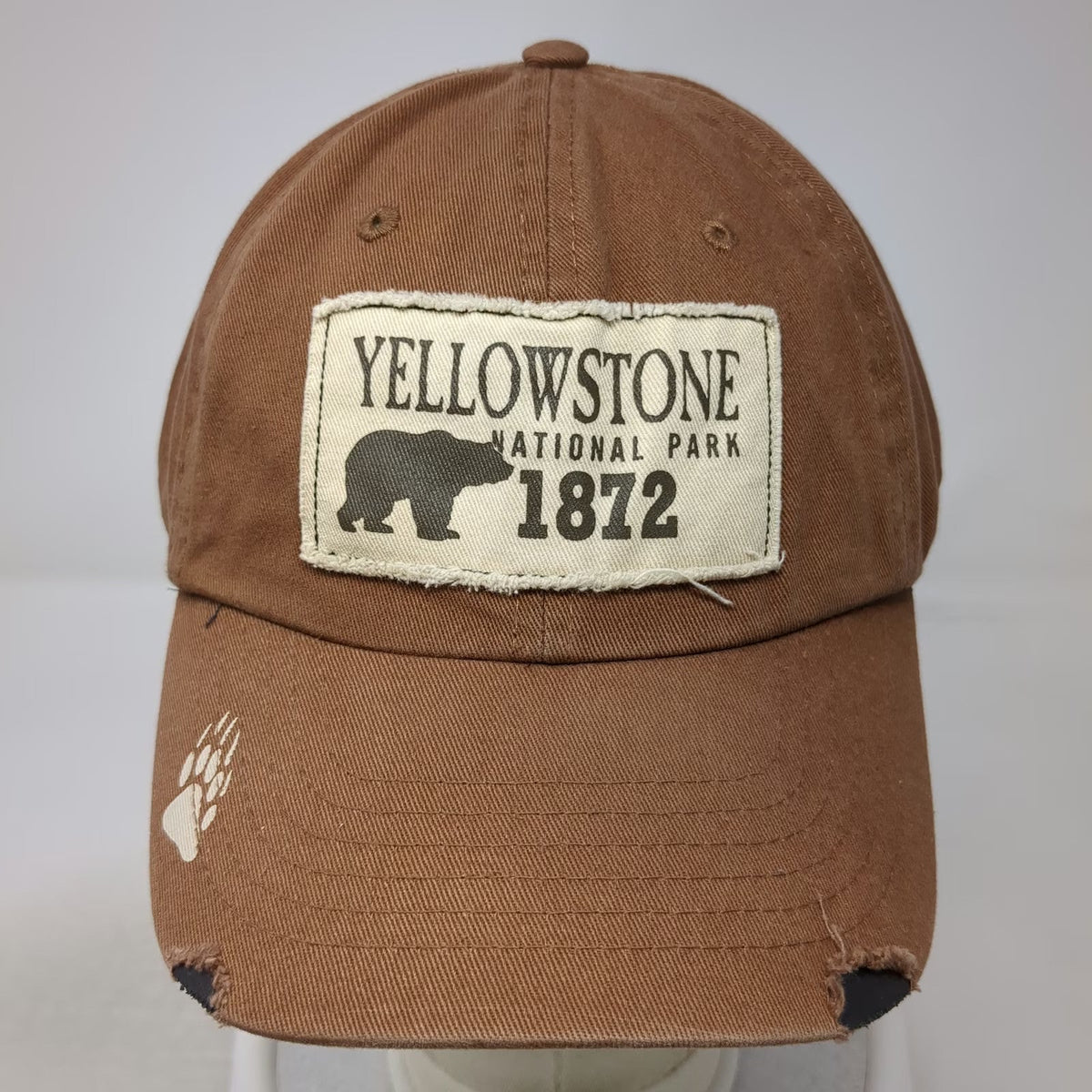 Impact Merchandise Baseball Cap Brown OSFM Yellowstone National Park Bear Hat