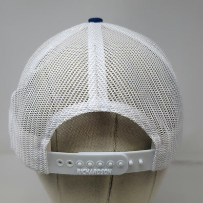 Richardson Trucker Hat Blue White OSFM Snapback Pro Mod Manufacturing 112 Mesh