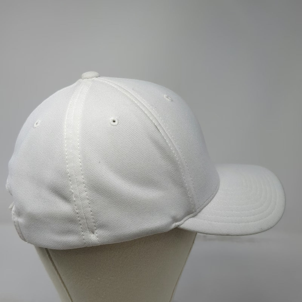 Port Authority Baseball Cap White One Size Eltropy Logo Strapback Polyester Hat