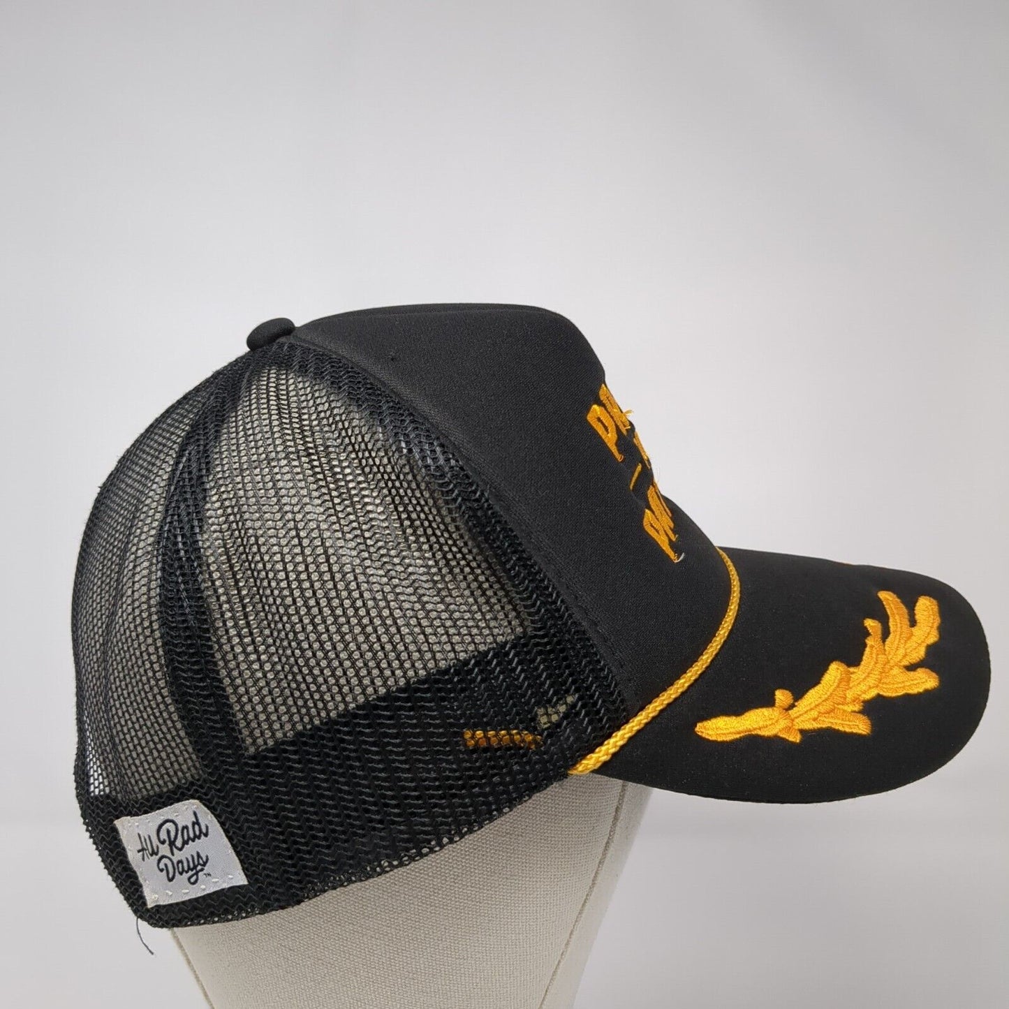 Pray For Patios Snapback Rope Trucker Hat Black One Size Mesh Back Otto