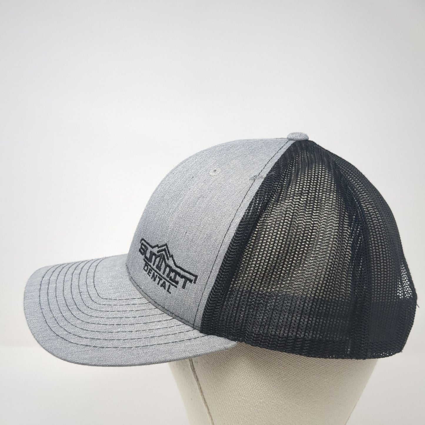 Summit Dental Snapback Mesh Back Trucker Hat Gray One Size Richardson