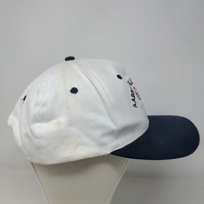 KC Men's Snapback Trucker Hat White OSFA Embroidered Aabbitt Glue Works Logo