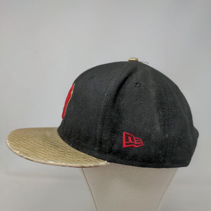 New Era Men's Snapback Hat Black M-L Embroidered New York Yankees Logo 9Fifty