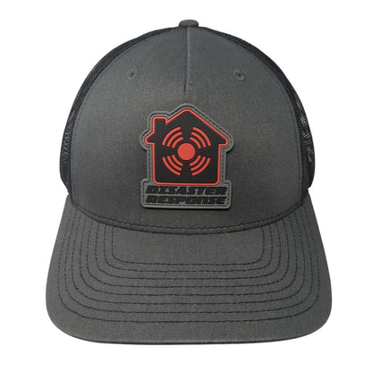 Disaster Response Snapback Trucker Hat Gray OS Adjustable Mesh Back 6 Panel
