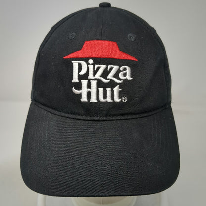 Pizza Hut Baseball Cap Black One Size Strapback Cotton Embroidered 6 Panel Hat
