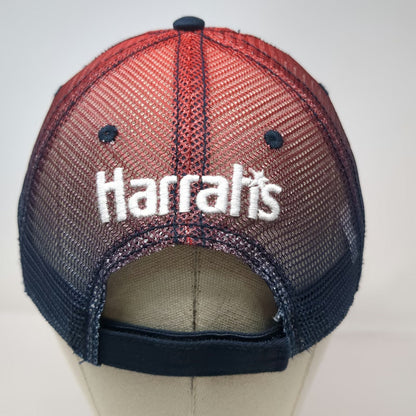 Harrah's Baseball Cap Blue OSFM American Flag Ombre Mesh Hat 1937 Embroidered