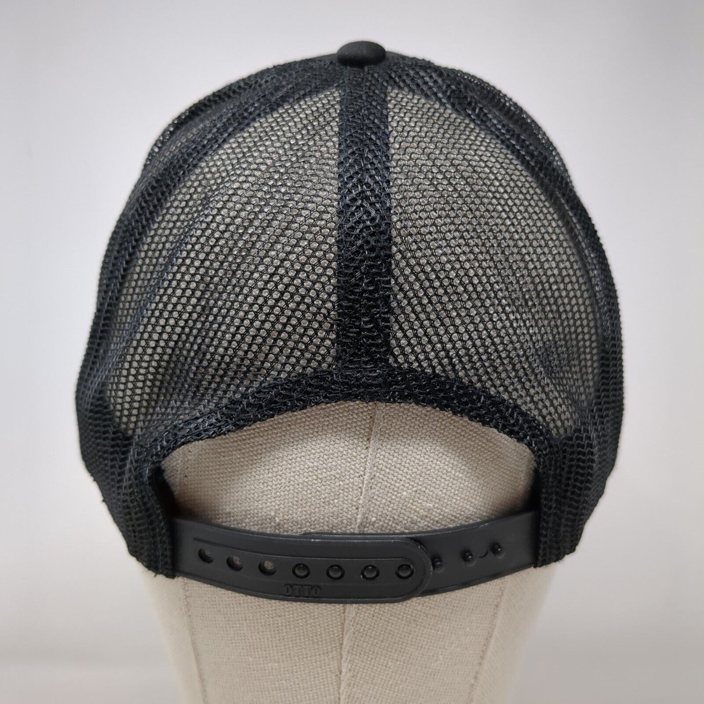 American Flag Snapback Trucker Hat Black OSFA Adjustable Mesh Back Rope Otto