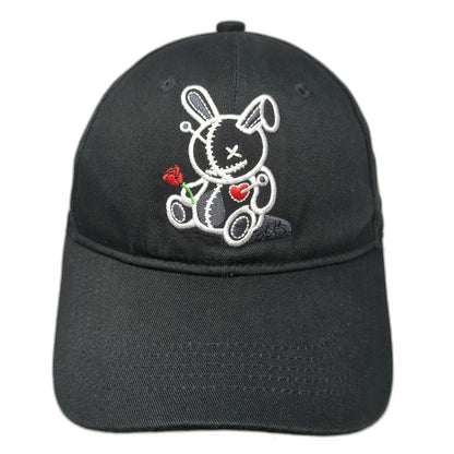 BKYS Baseball Cap Hat Black One Size Lucky Charm Rabbit Red Underbrim Graphic