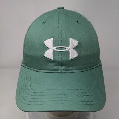 Under Armour Slideback Golf Hat Green OSFA Adjustable Embroidered Threadborne