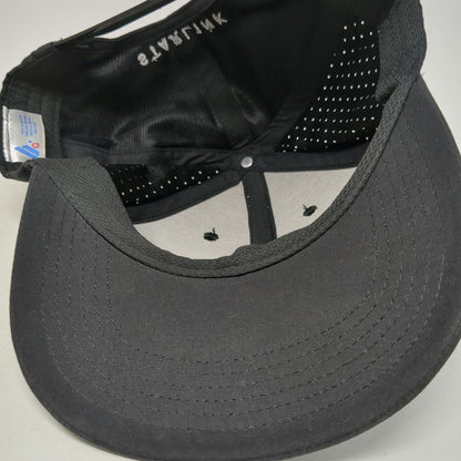 Starlink Snapback Hat Black One Size Mesh Perforated Performance SpaceX Cap