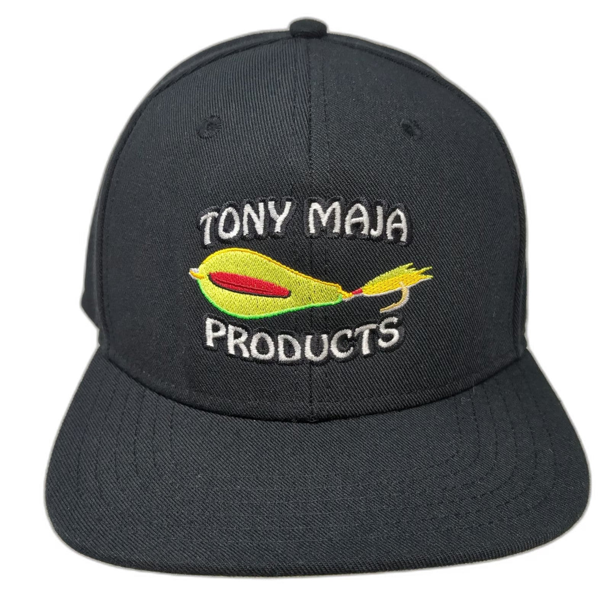 Outdoor Cap Snapback Black One Size Hat Tony Maja Products Fishing Flat Brim
