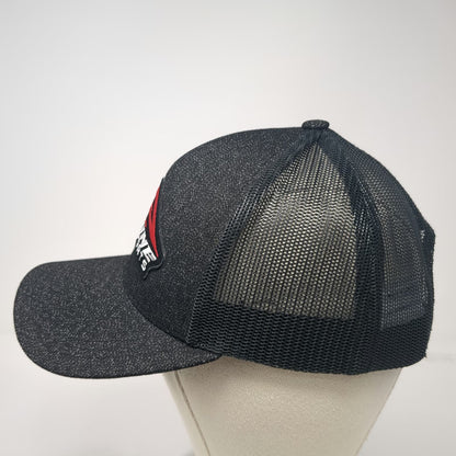 Pacific Headwear Trucker Hat Black OSFM Alpine Powersports Logo Mesh Snapback
