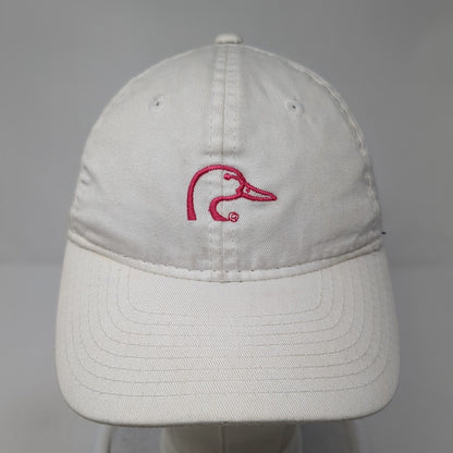 Ducks Unlimited Strapback Hat White Cream One Size Adjustable Outdoor