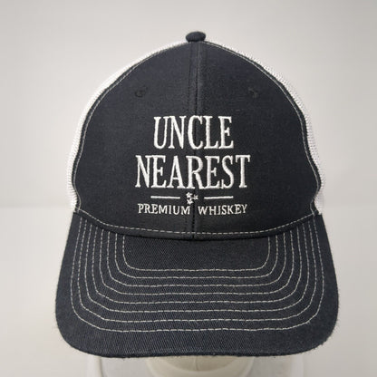 Uncle Nearest Premium Whiskey Snapback Hat Black One Size Mesh Back