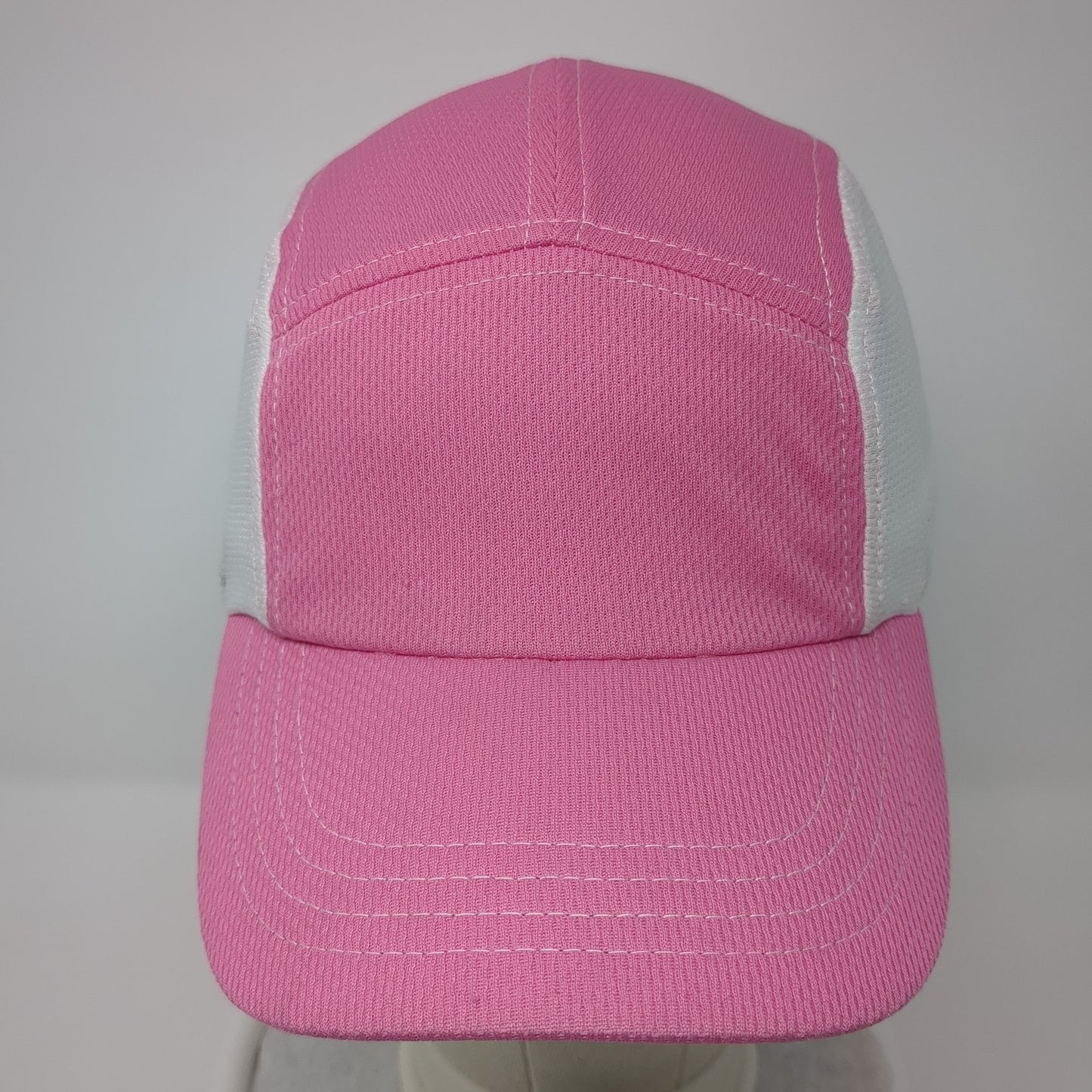 Headsweats 5 Panel Cap Pink One Size Adjustable Lightweight Embroidered