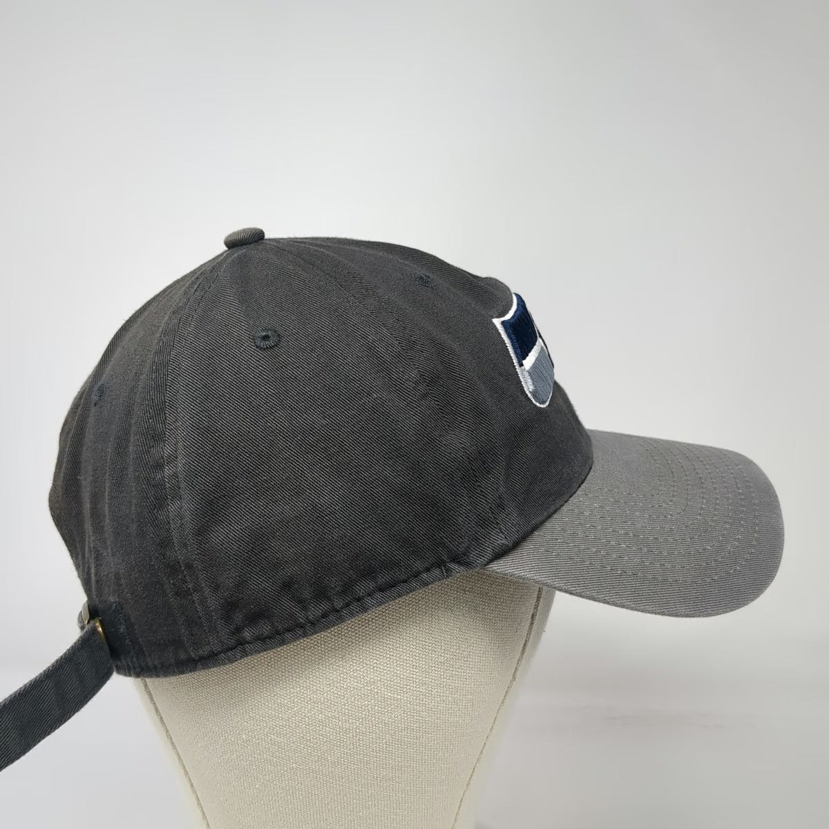 NFL Team Apparel Seattle Seahawks Gray One Size Slideback Hat Cotton Embroidered