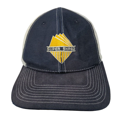 Super Shred Snapback Mesh Back Trucker Hat Blue Adjustable Richardson 112