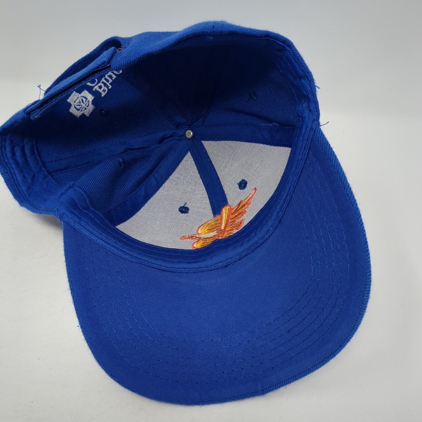 Blue Cross of Idaho Strapback Hat Blue One Size Adjustable Embroidered