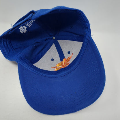 Blue Cross of Idaho Strapback Hat Blue One Size Adjustable Embroidered