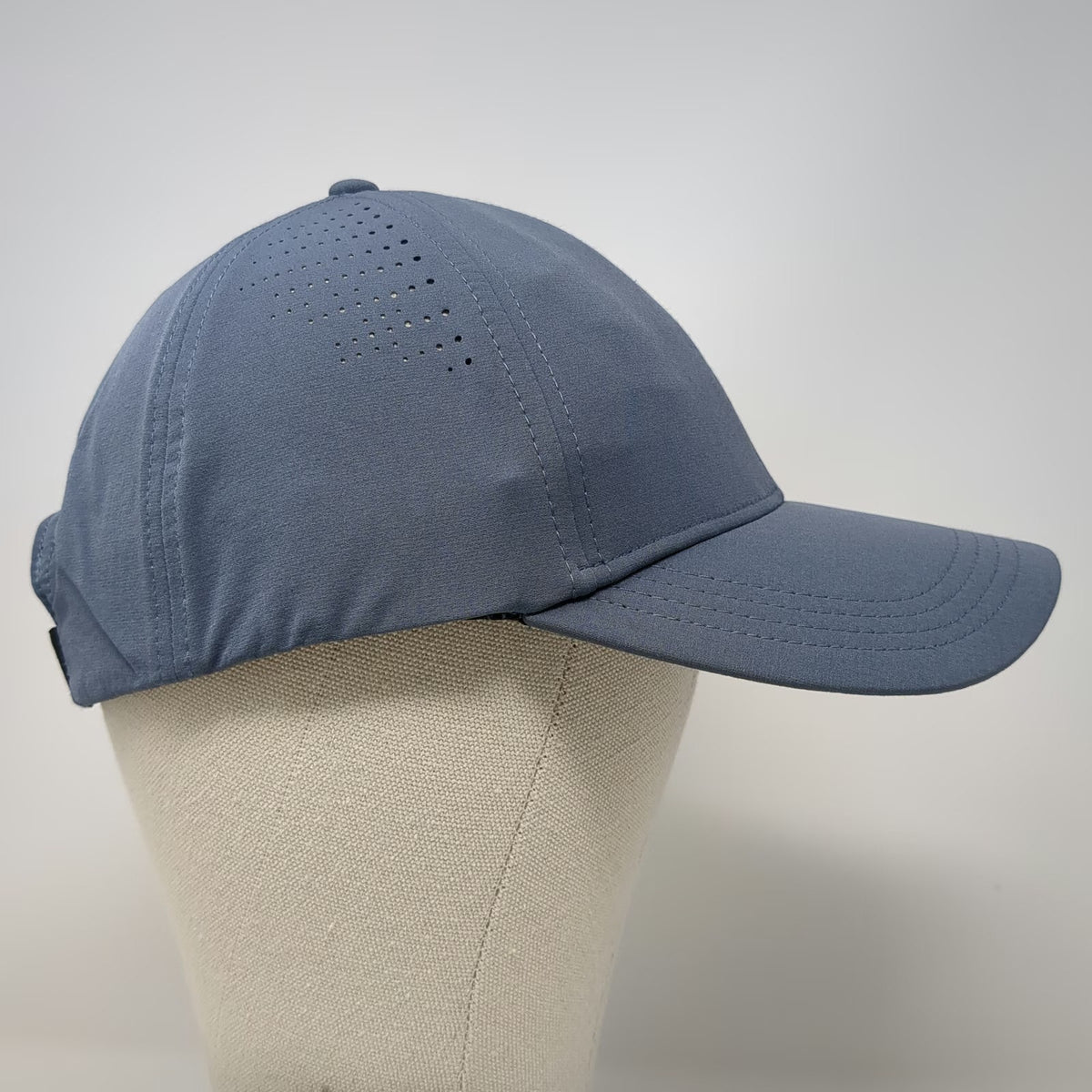 Buff Baseball Cap Blue One Size Slideback Performance Laser Cut Running Hat