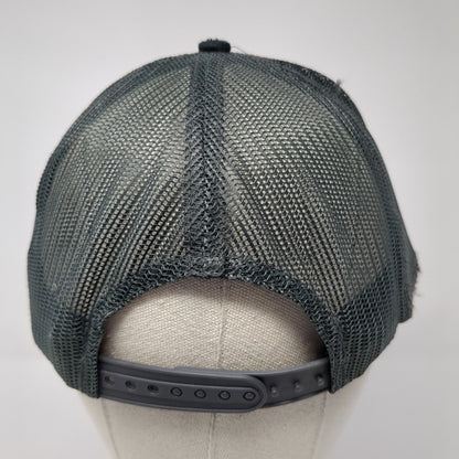 Denning Concrete Snapback Trucker Hat Black One Size Mesh Back 6 Panel