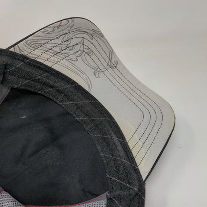 Bio-Domes Headgear Snapback Mesh Back Trucker Hat Gray OSFM Studded