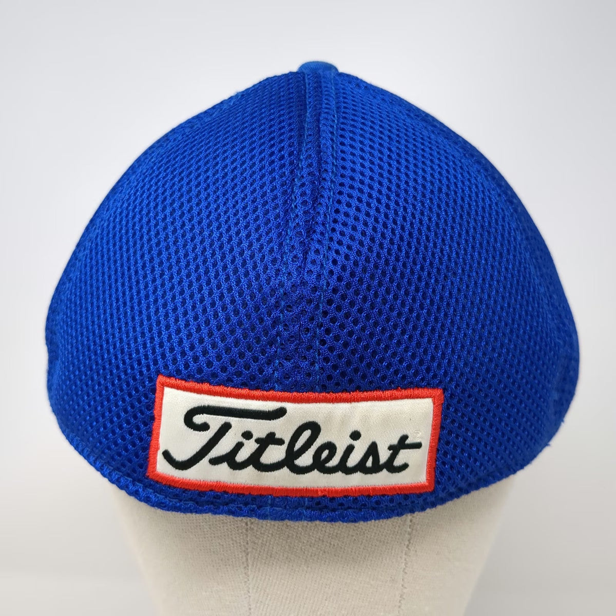 Titleist Baseball Cap Blue XL Pro V1 FootJoy Logo Mesh Back Stretch Fitted Hat