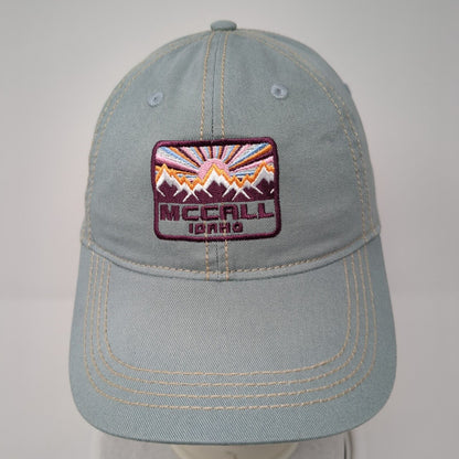 McCall Idaho Snapback Hat Blue One Size Adjustable Embroidered Lone Rock