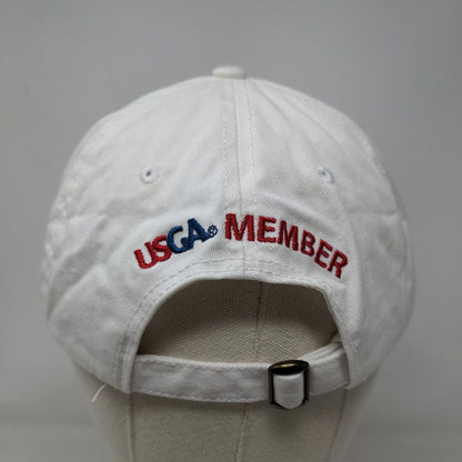 USGA Men's Slideback Hat White OSFM 2017 U.S. Open Erin Hills Embroidered Logo