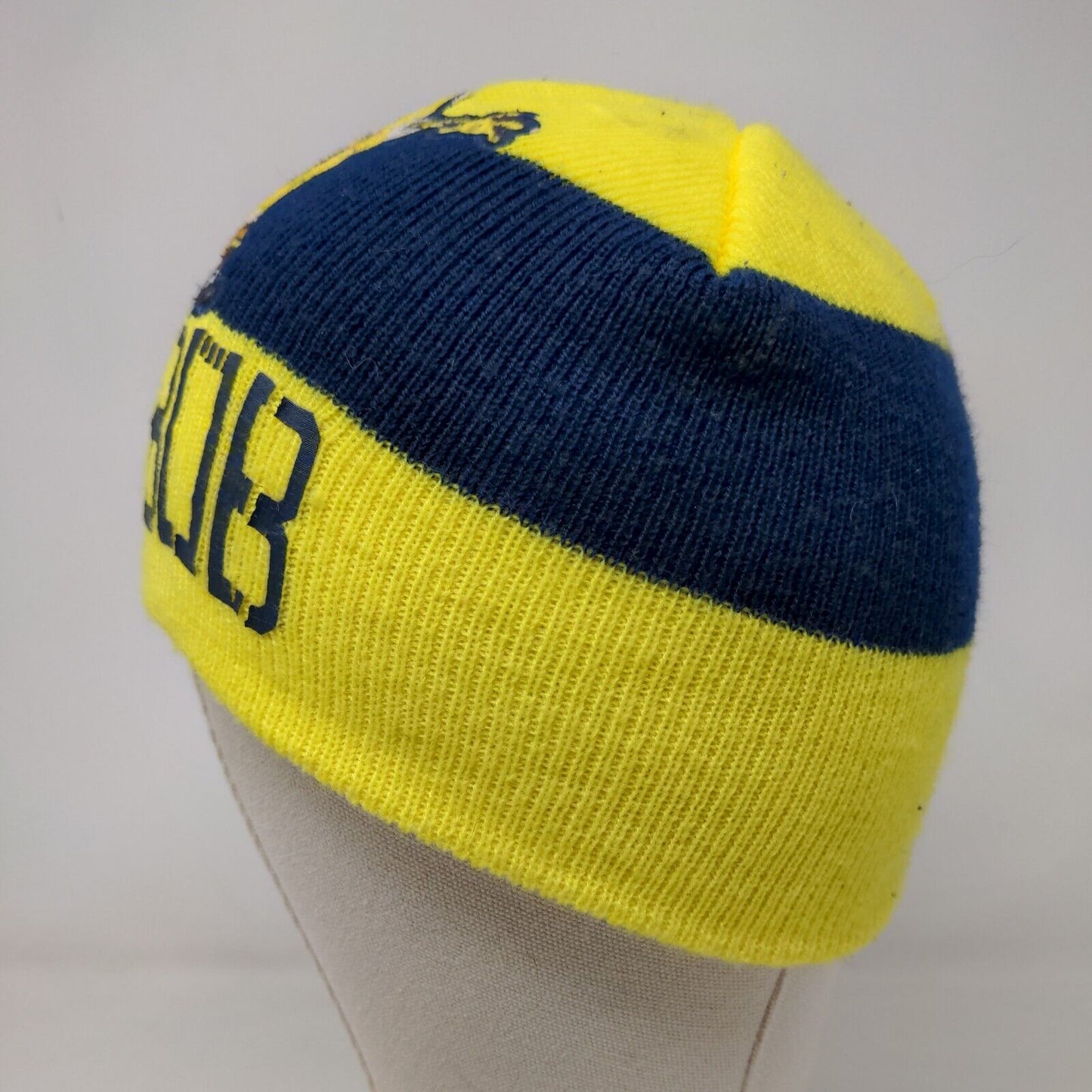 Nickelodeon Toddler Boys Knit Beanie Hat Yellow 100% Acrylic Embroidered