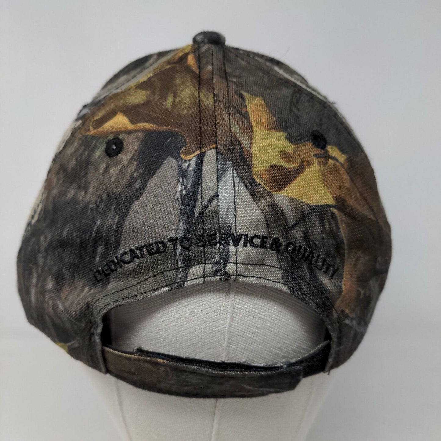 Menards Men's Strapback Hat Brown Camo Adjustable Embroidered Logo LED Light Up