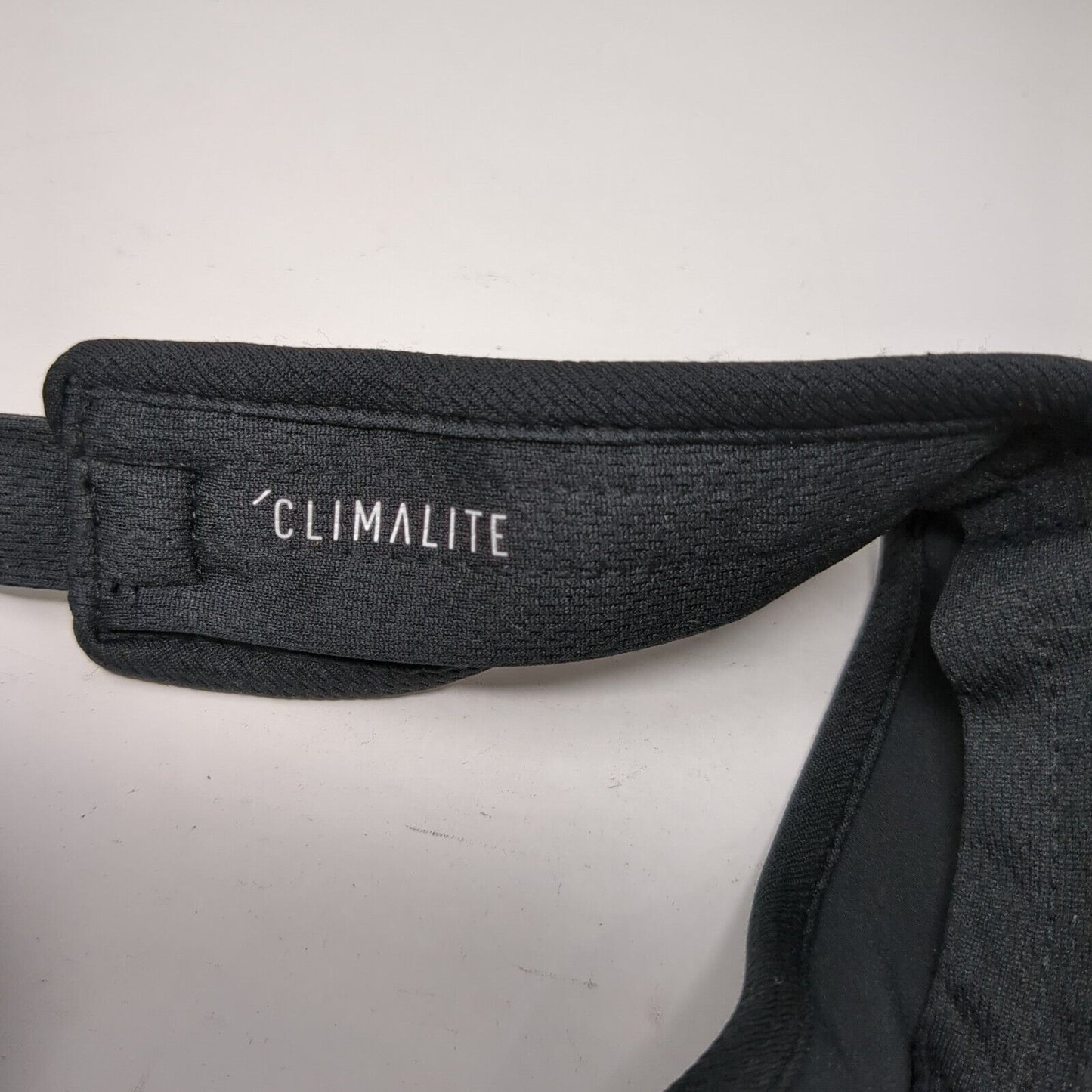 Adidas Climalite Strapback Sun Visor Hat Black OSFA Adjustable 3 Stripes