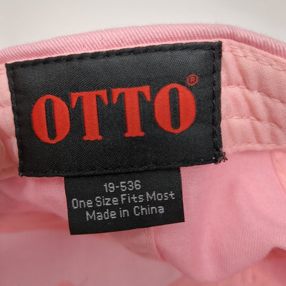 Seven Feather RV Resort Canyonville Oregon Strapback Hat Pink OS Adjustable Otto