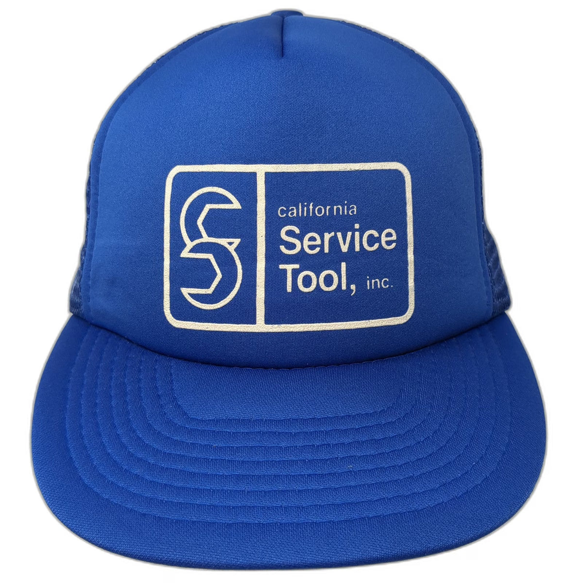 Volume Premium Programs Blue Trucker Hat One Size California Service Tool Mesh