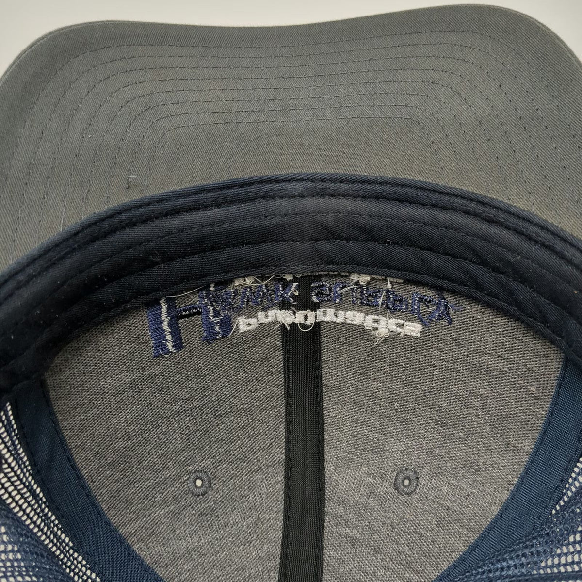 Richardson Trucker Hat Gray Blue One Size Mesh Snapback Hawk Supply Hydraulics