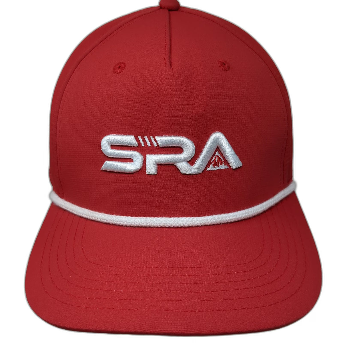 Cap America 5 Panel Red White One Size Rope Brim Snapback Polyester Logo Hat