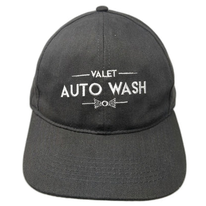 Robbi Baseball Cap Gray One Size Valet Auto Wash Strapback Bow Tie Logo Hat