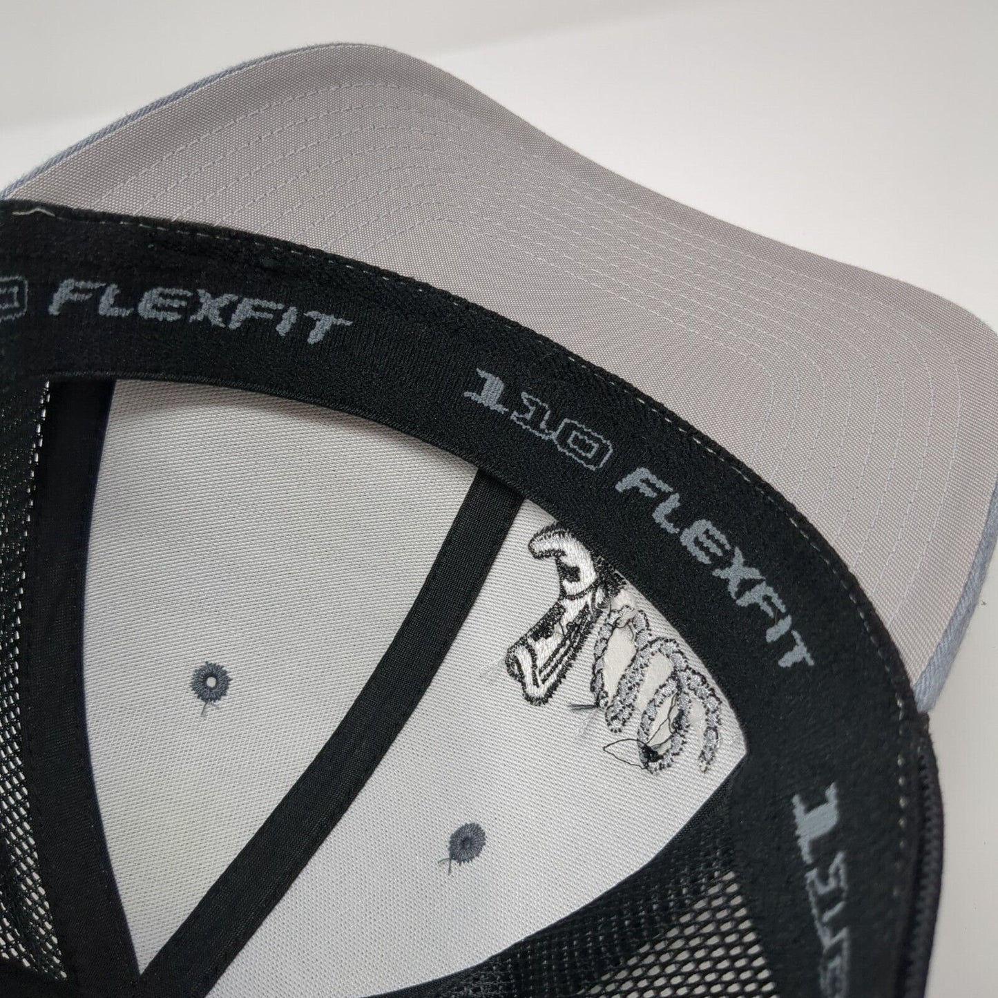 Jae Foundation Snapback Trucker Hat Gray OS Adjustable 110 Flexfit Mesh Back