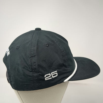 atonal 5 Panel Black Hat One Size Snapback Rope Bird Bayside 25 Nylon Cotton