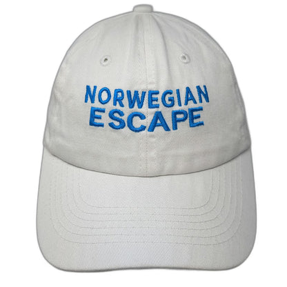 DMR Classic Headwear Baseball Cap White One Size Norwegian Escape Cruise Hat