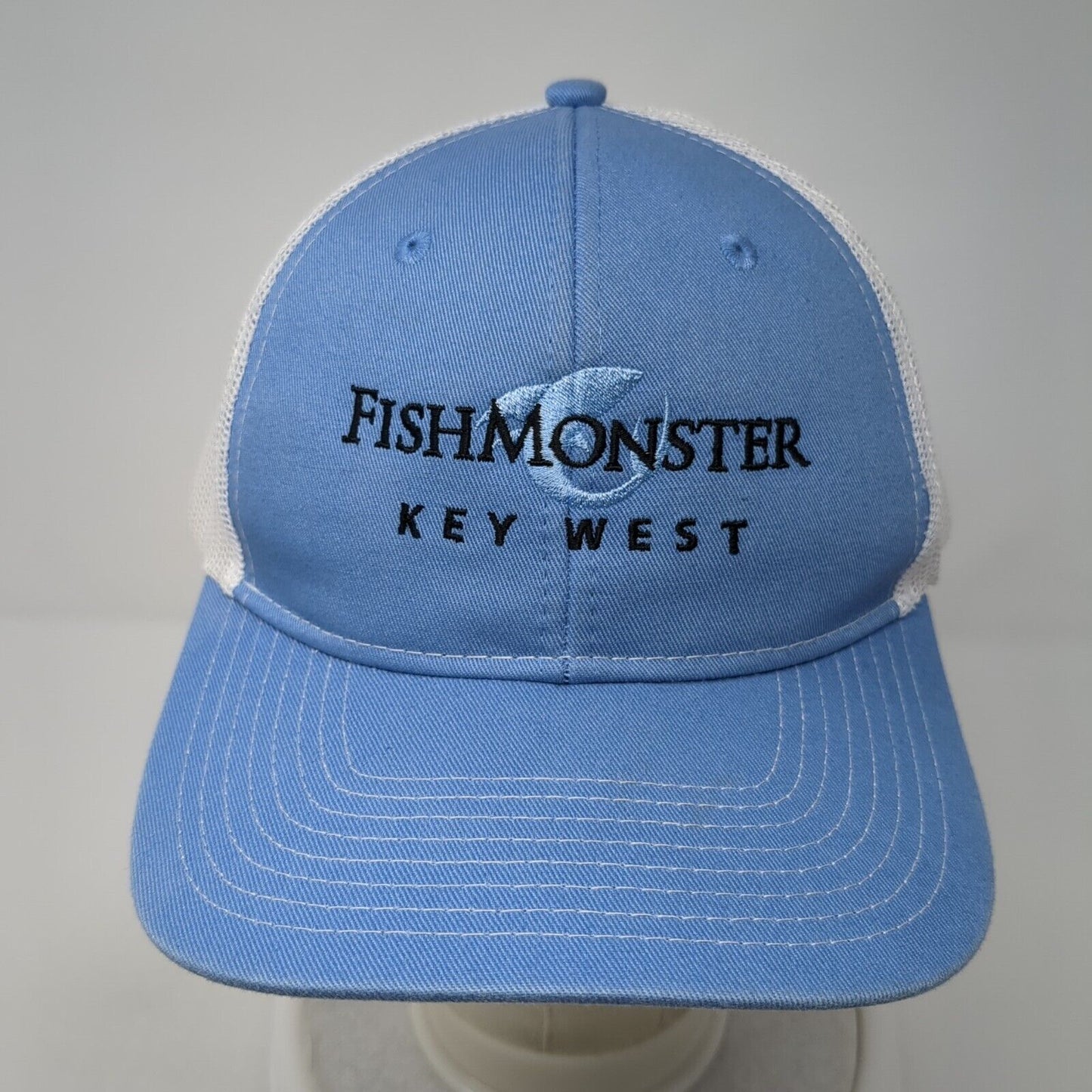 Fish Monster Key West Snapback Mesh Back Trucker Hat Blue One Size