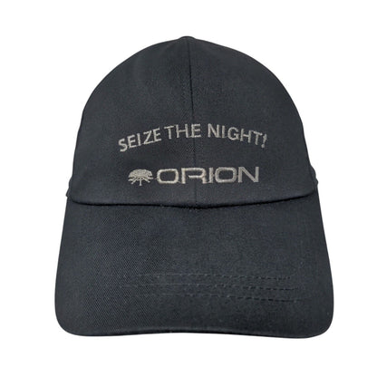 Seize The Night! Orion Slideback Hat Black One Size 6 Panel Embroidered