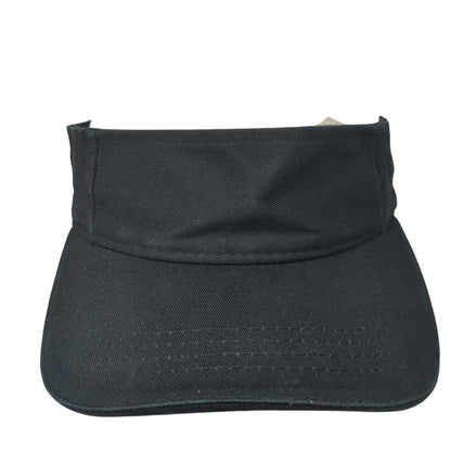 Sportsman Sun Visor Hat Black One Size Adjustable Strap Lightweight Blank