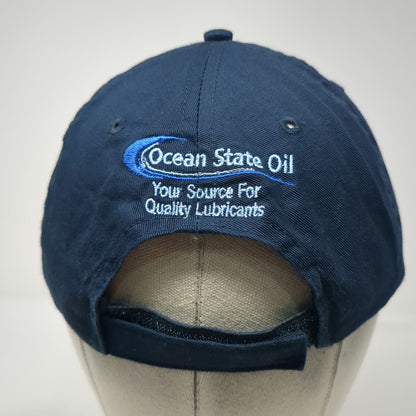 Port & Company Baseball Cap Blue One Size Chevron Ocean State Oil Strapback Hat