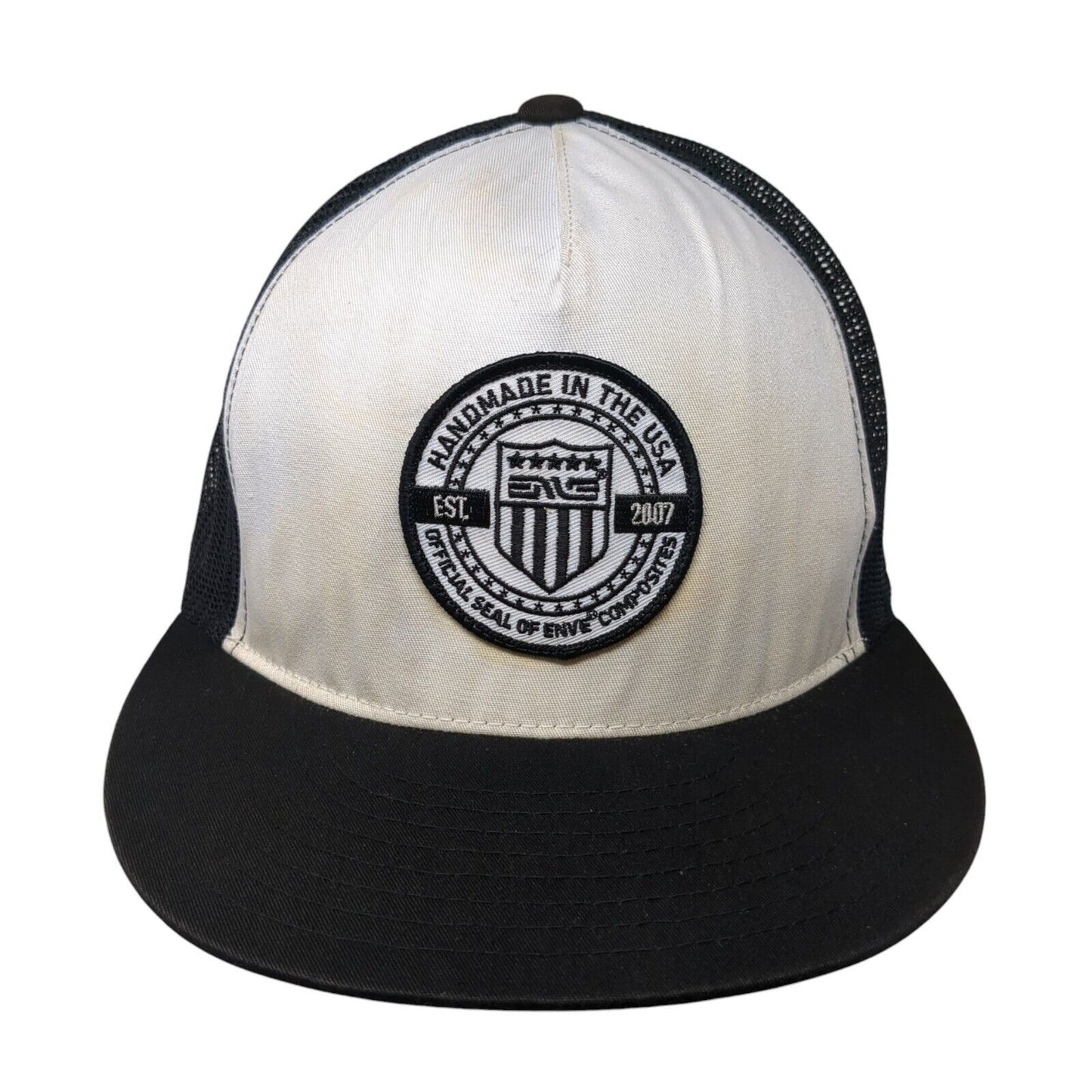 Official Seal of Enve Composites Trucker Hat Black OSFA Mesh Back