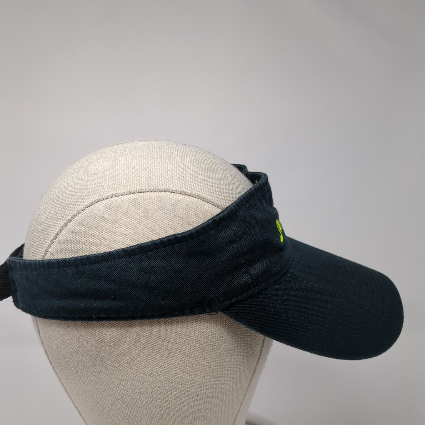 Stingerz Strapback Sun Visor Hat Black One Size Solid Port & Company