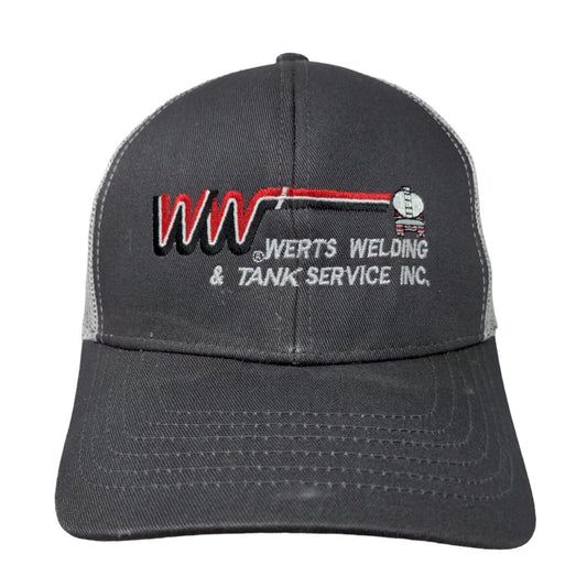 Outdoor Cap Men's Snapback Mesh Back Trucker Hat Gray OSFM Werts Welding Tank