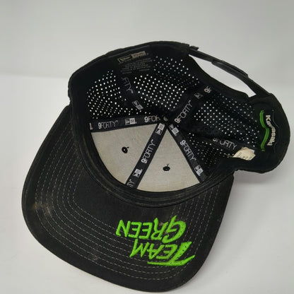 New Era 9Forty Baseball Cap Black OSFM Kawasaki Racing Team Dunlop Snapback Hat